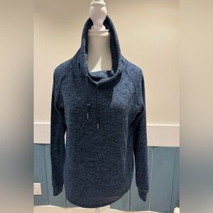 Joe Fresh Active , long sleeve, cowl neck tee. Lovely royal blue and black